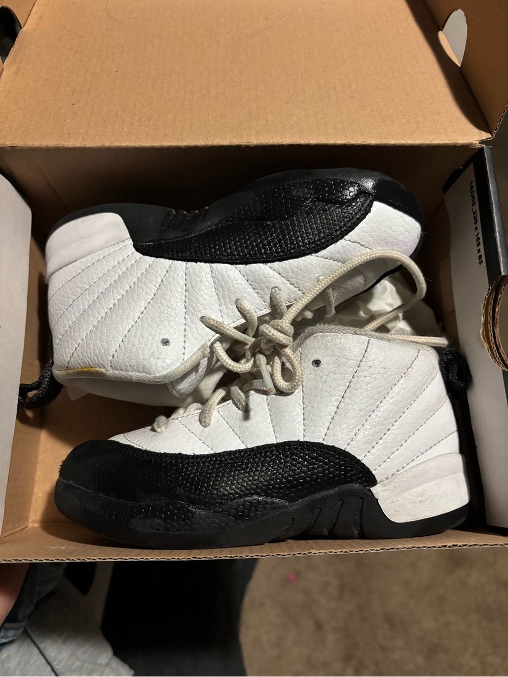 Jordan Kids Black and White High-Top Sneakers